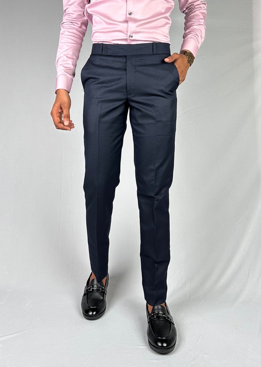 Navy Blue Trousers - VAO FASHION
