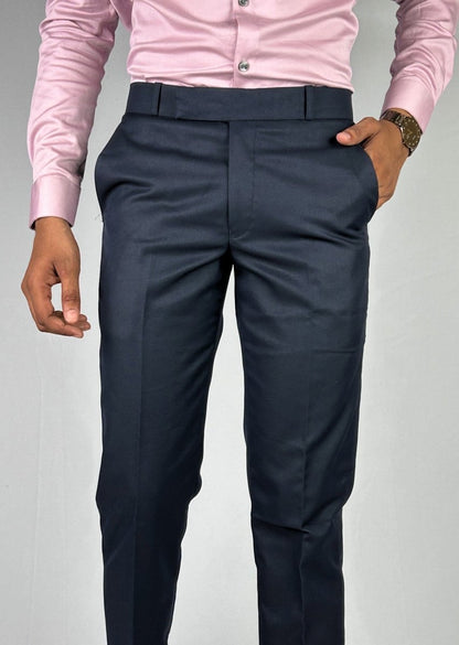Navy Blue Trousers - VAO FASHION