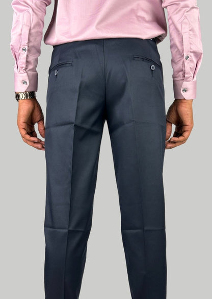 Navy Blue Trousers - VAO FASHION