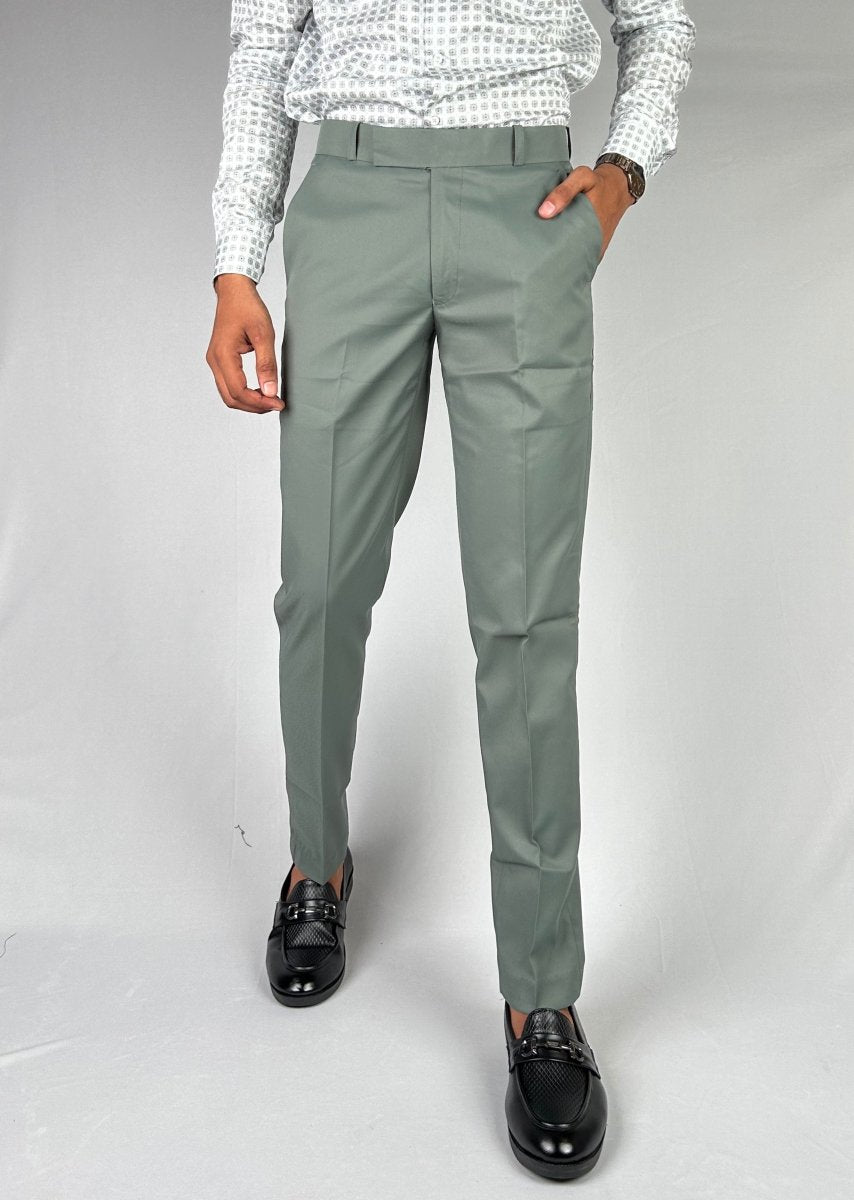 Sage Green Trousers - VAO FASHION