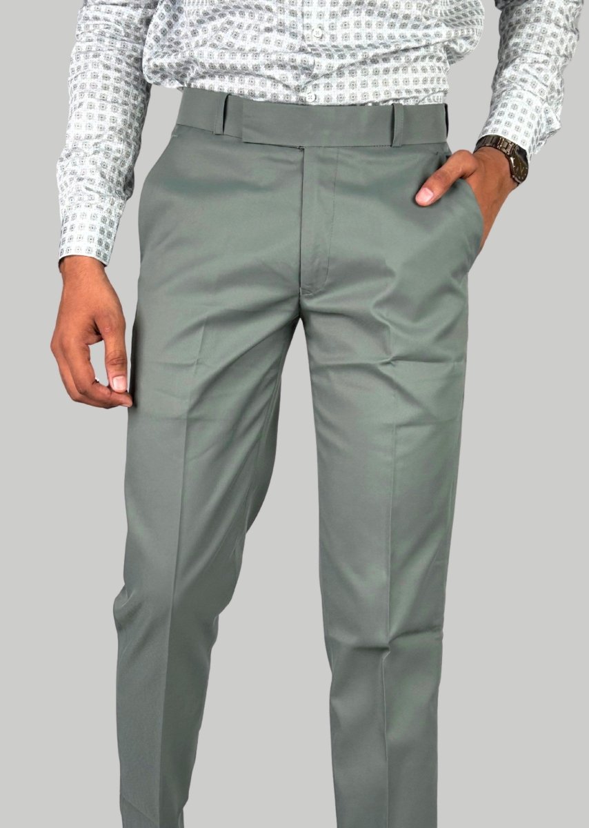 Sage Green Trousers - VAO FASHION